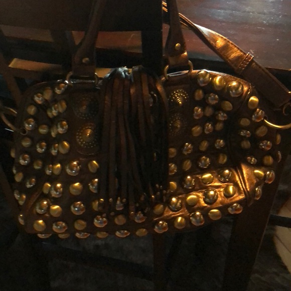 NWOT Fun Charming Charlie studded purse - Picture 5 of 7